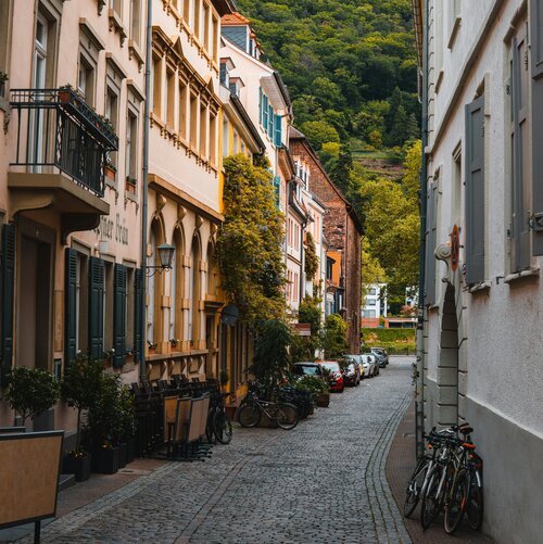 Gasse in Heidelberg Gasse in Heidelberg
